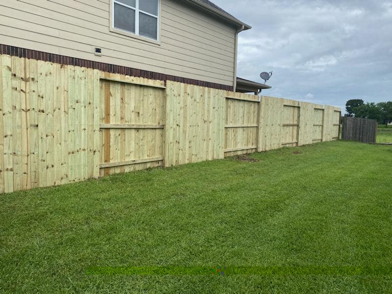 New fence installation completed